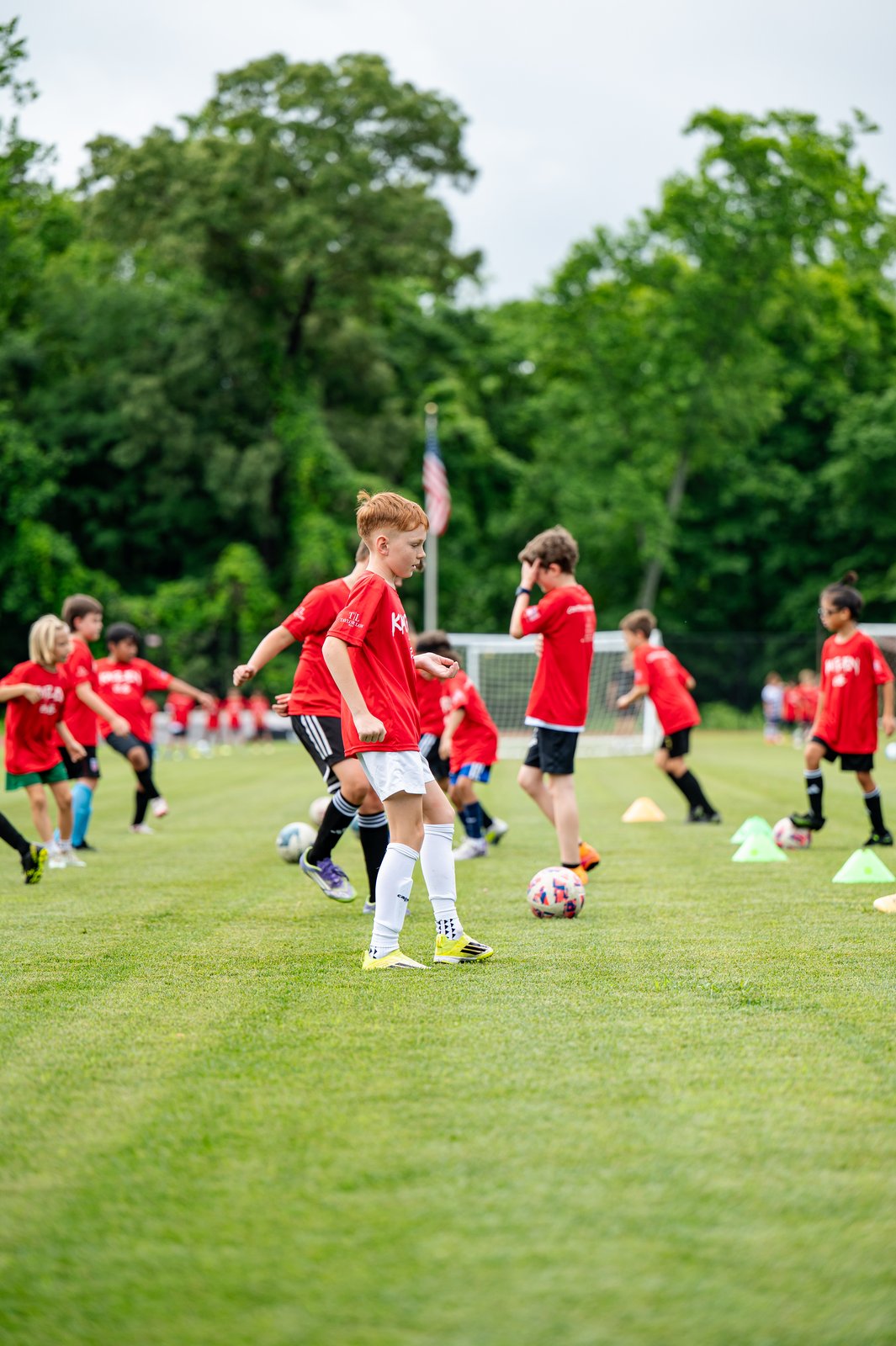 Players training at a Kaizen summer camp