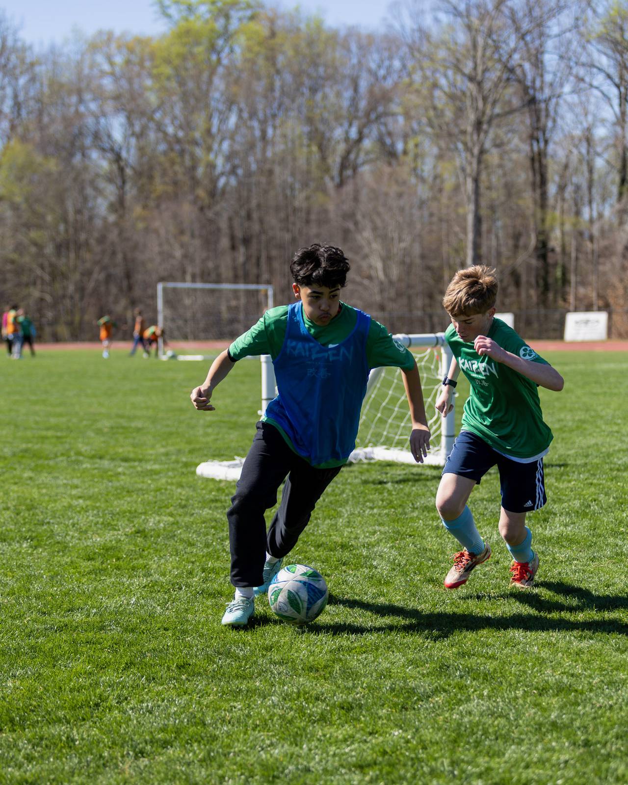 Players during pickup photo