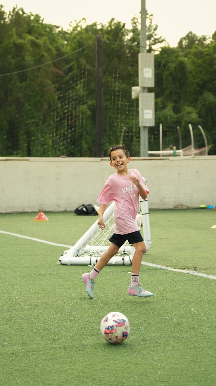 Pink Kaizen Shirt - On the pitch