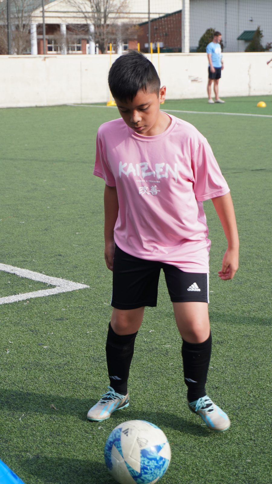 Pink Kaizen Shirt - On the pitch